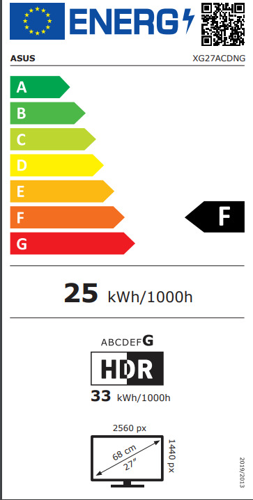 Asus ROG Strix OLED XG27ACDNG 26.5" QD-OLED HDR QHD 2560x1440 - Image 7
