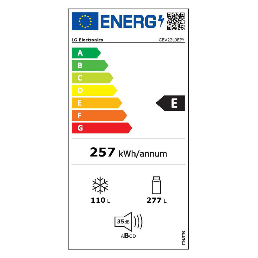 LG Ψυγειοκαταψύκτης 387lt Total NoFrost Ασημί GBV22L0EPY - Image 10