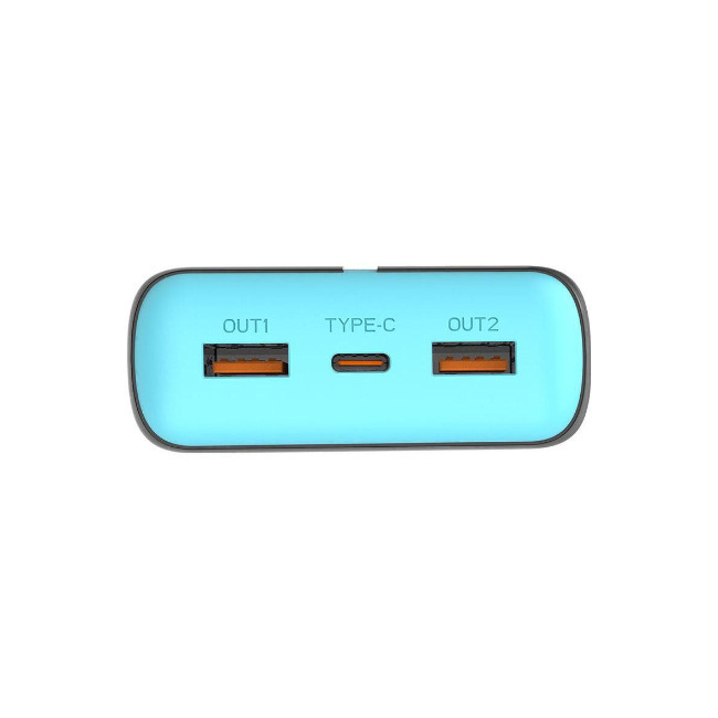 Tracer EnerGen Power Bank 20000mAh 22.5W με 2 Θύρες USB-A και Θύρα USB-C Power Delivery / Quick Charge 3.0 Gray Blue - Image 2