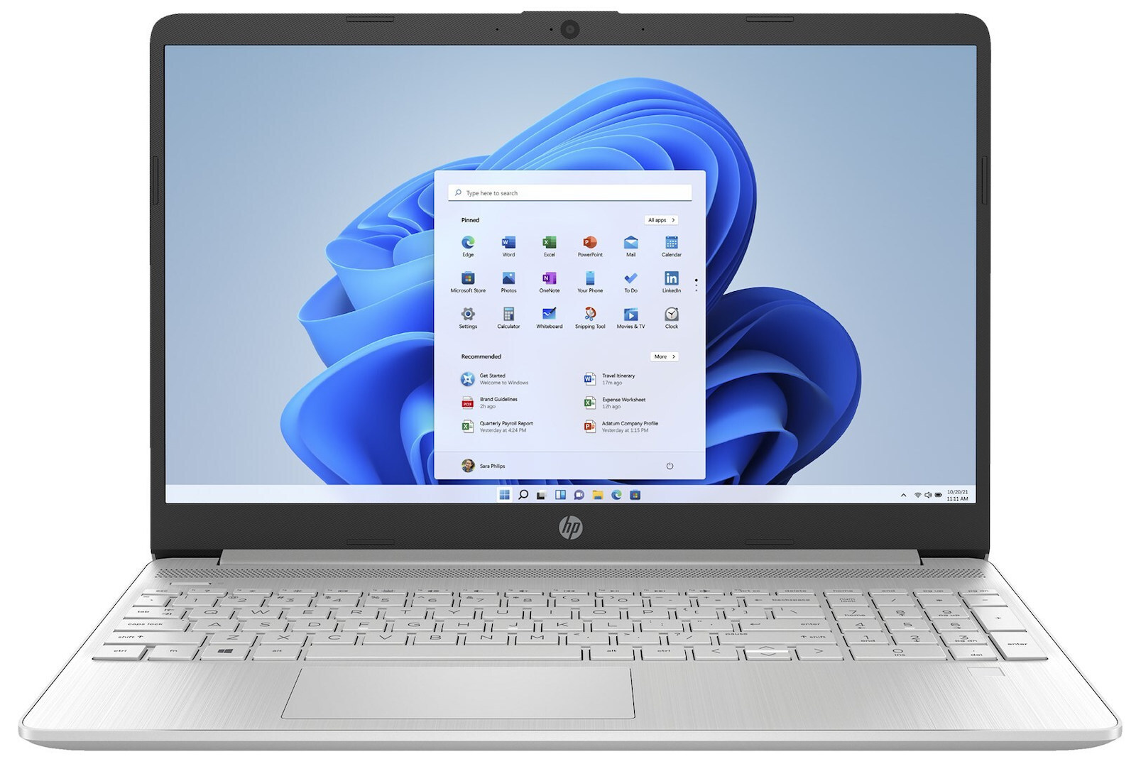 HP 15s-eq2289nw 15.6" FHD (Ryzen 3-5300U/16GB/512GB SSD/W11 Home) Natural Silver (US Keyboard)