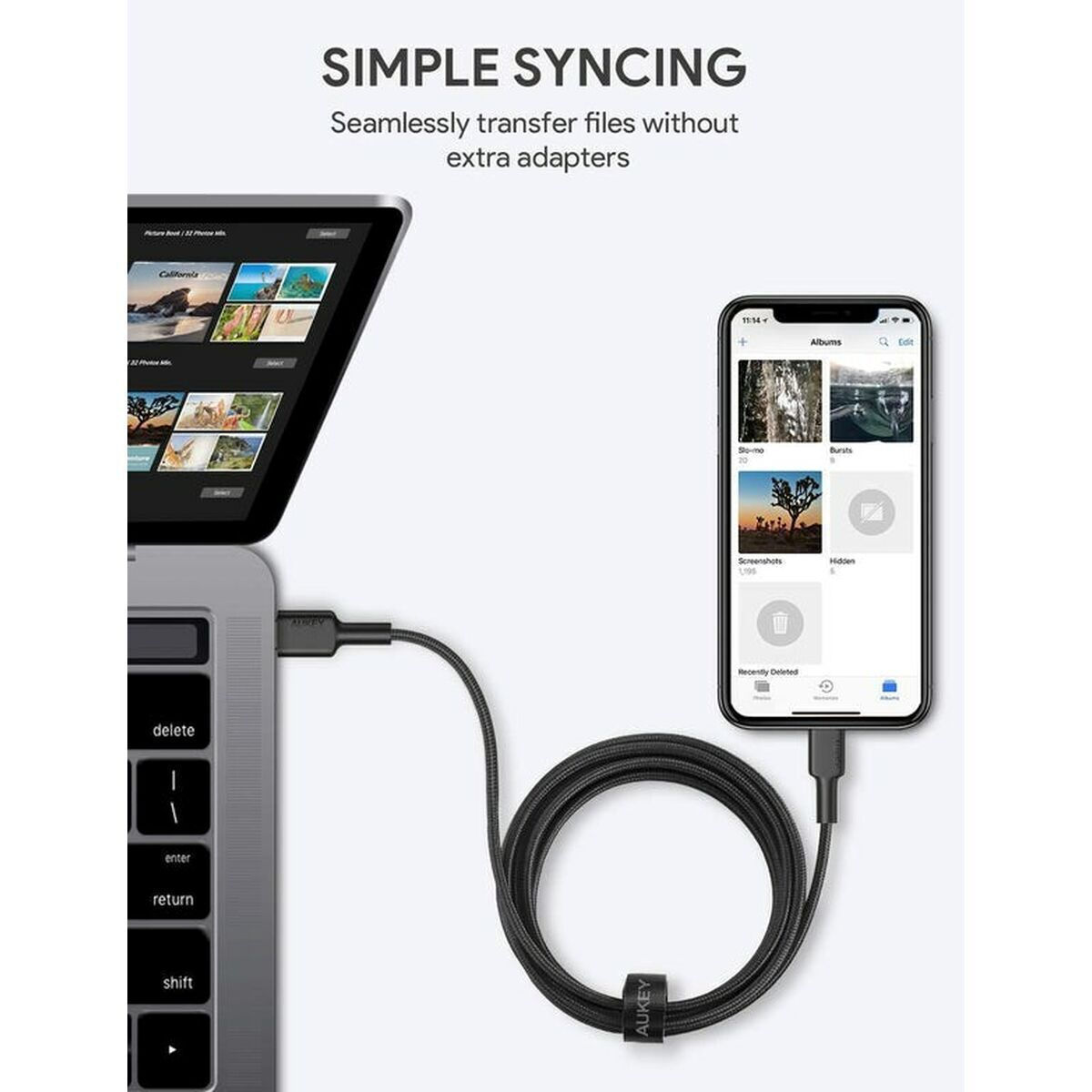 Aukey CB-CL03 USB-C to Lightning 2m (ITAN1004513) - Image 8