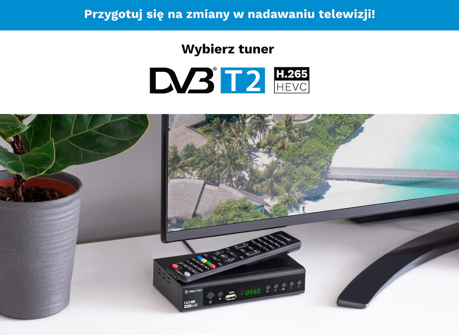 Dvb-t/c Hevc H.265 10bit Tuner Cabletech - Image 4