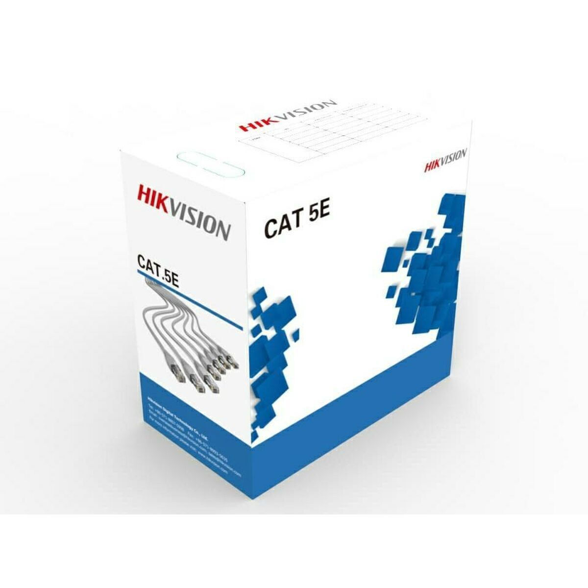 Hikvision U/UTP Cat.5e Καλώδιο Δικτύου Ethernet χωρίς ακροδέκτες 305m Γκρι 1τμχ