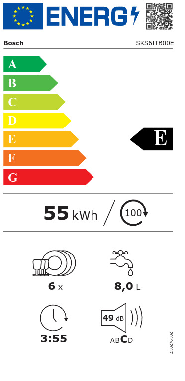 Bosch Πάγκου για 6 Σερβίτσια Π55.1xY45εκ. SKS6ITB00E - Image 5