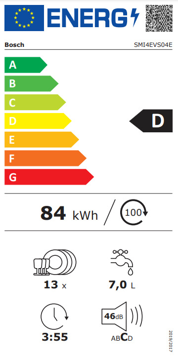 Bosch Εντοιχιζόμενο για 13 Σερβίτσια Π59.8xY81.5εκ. SMI4EVS04E - Image 2