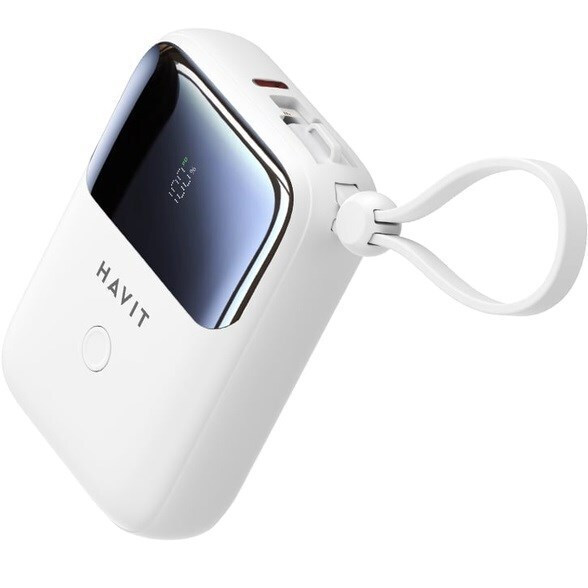 Havit PB5215 Power Bank 10000mAh 20W με Θύρα USB-C Λευκό