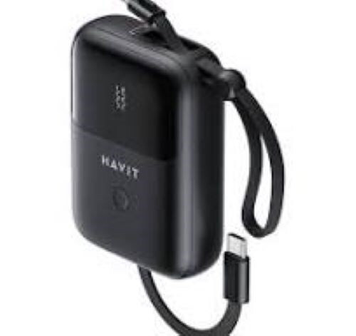 Havit PB5215 Power Bank 10000mAh 20W με Θύρα USB-C Μαύρο