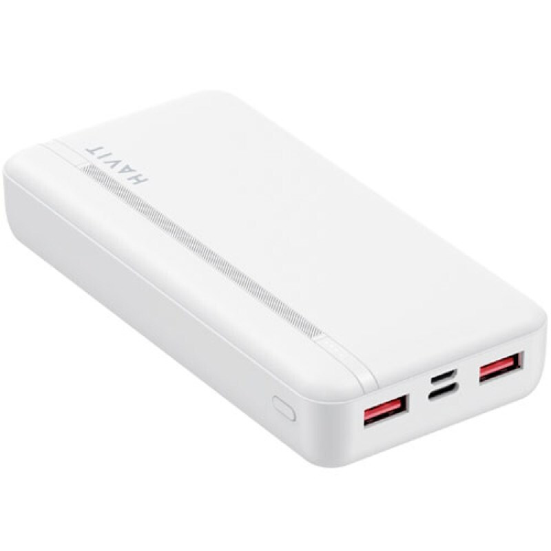 Havit PB92 Power Bank 20000mAh 22.5W με 2 Θύρες USB-A και Θύρα USB-C Power Delivery Λευκό - Image 4