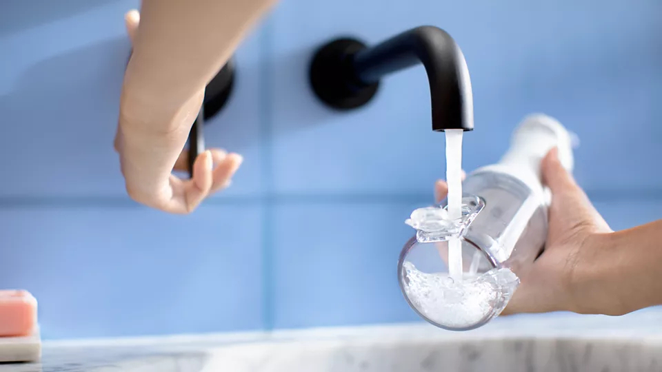 Philips Water Flosser με Θήκη Ταξιδίου HX3826/31 Λευκό - Image 8
