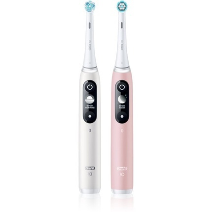 Oral-B iO Series 6 Ηλεκτρική Οδοντόβουρτσα με Χρονομετρητή και Αισθητήρα Πίεσης Duo Pack White/Pink - Image 3