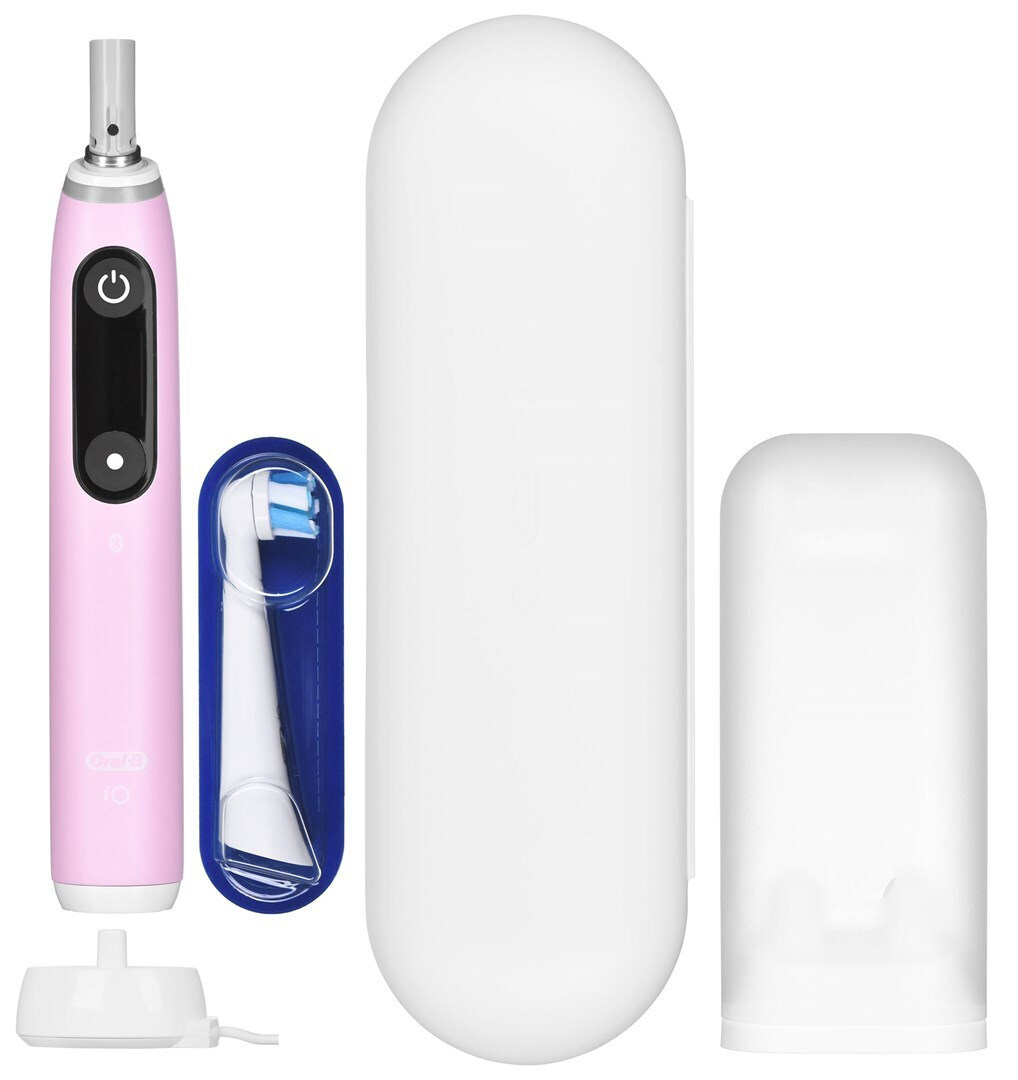 Oral-B iO Series 6 Ηλεκτρική Οδοντόβουρτσα με Αισθητήρα Πίεσης και Θήκη Ταξιδίου Ροζ - Image 2