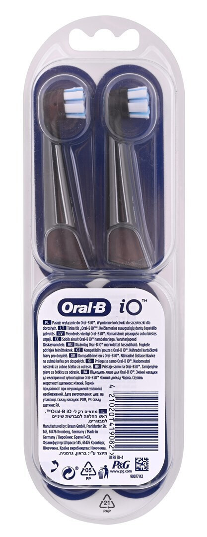 Oral-B iO Gentle Care Ανταλλακτικές Κεφαλές για Ηλεκτρική Οδοντόβουρτσα Black 4τμχ - Image 5