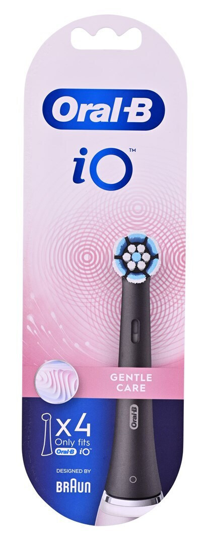 Oral-B iO Gentle Care Ανταλλακτικές Κεφαλές για Ηλεκτρική Οδοντόβουρτσα Black 4τμχ - Image 3