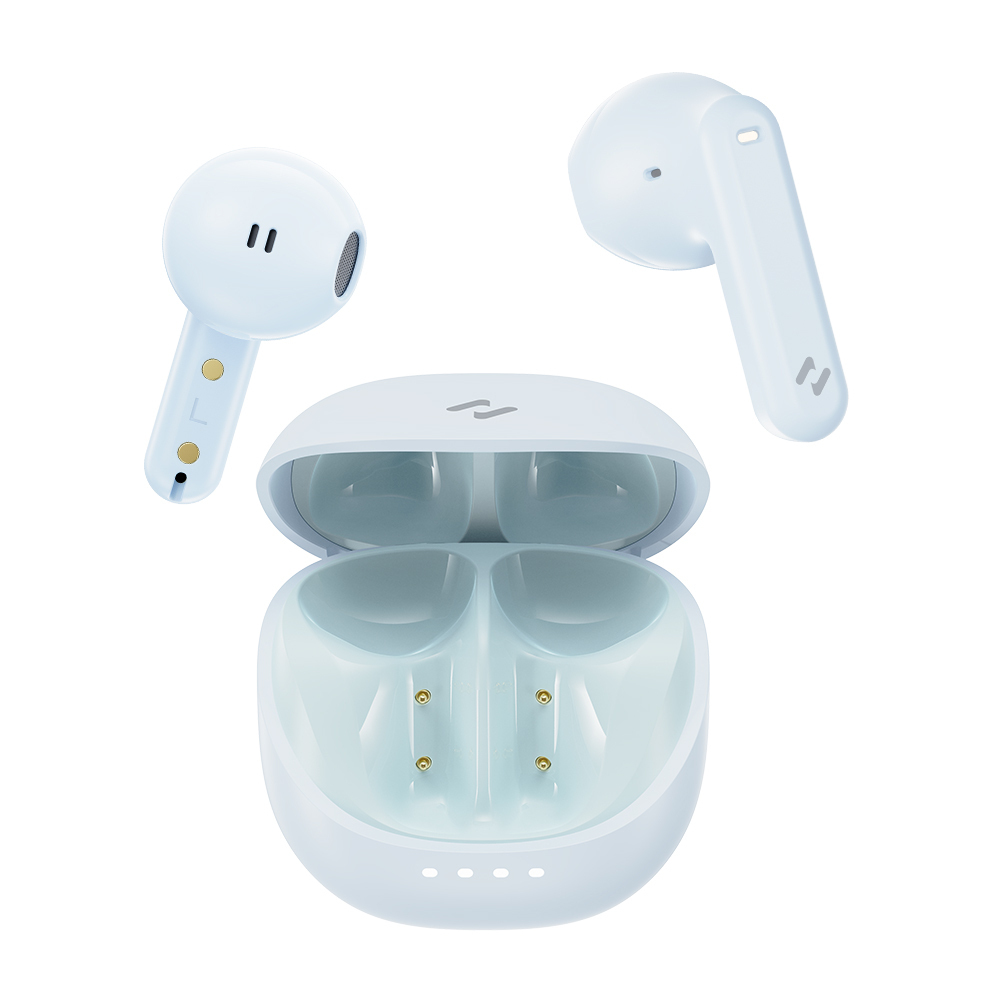 Havit TW931 Earbud Bluetooth Handsfree Ακουστικά με Θήκη Φόρτισης Μπλε