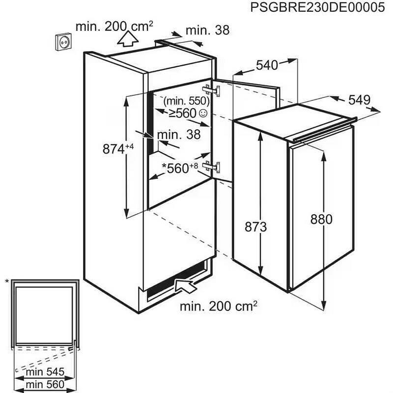 Electrolux Mini Bar 124lt Λευκό LFB2AE88S1 - Image 3