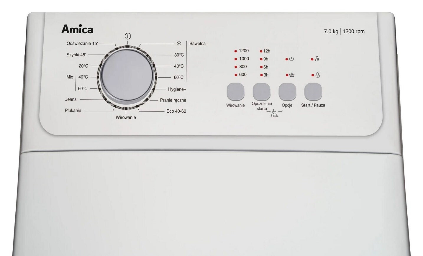 Amica Άνω Φόρτωσης 7kg AGA3T712ANi - Image 3