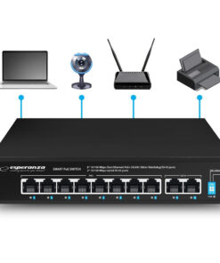 Alternative view of Esperanza ENS106 Unmanaged L2 PoE+