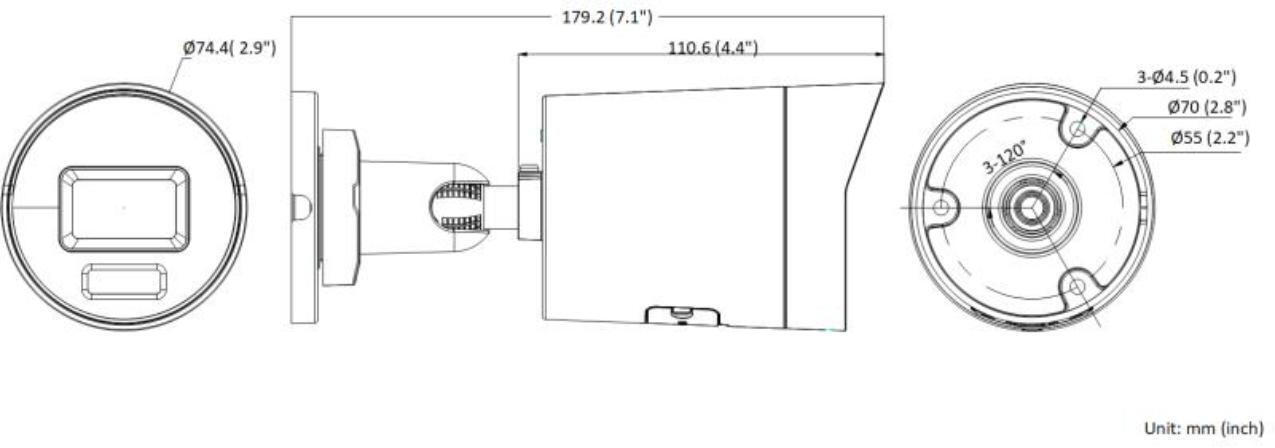 Hikvision DS-2CD2046G2H-IU IP Αδιάβροχη Κάμερα Full HD+ 4MP - Image 3
