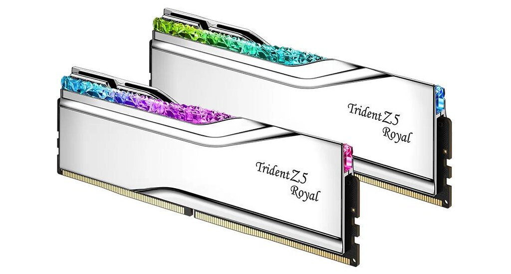G.Skill Trident Z5 Royal RGB DDR5 48GB RAM με 2x24GB Modules και Ταχύτητα 8400 για Desktop F5-8400J4052G24GX2-TR5S - Image 2
