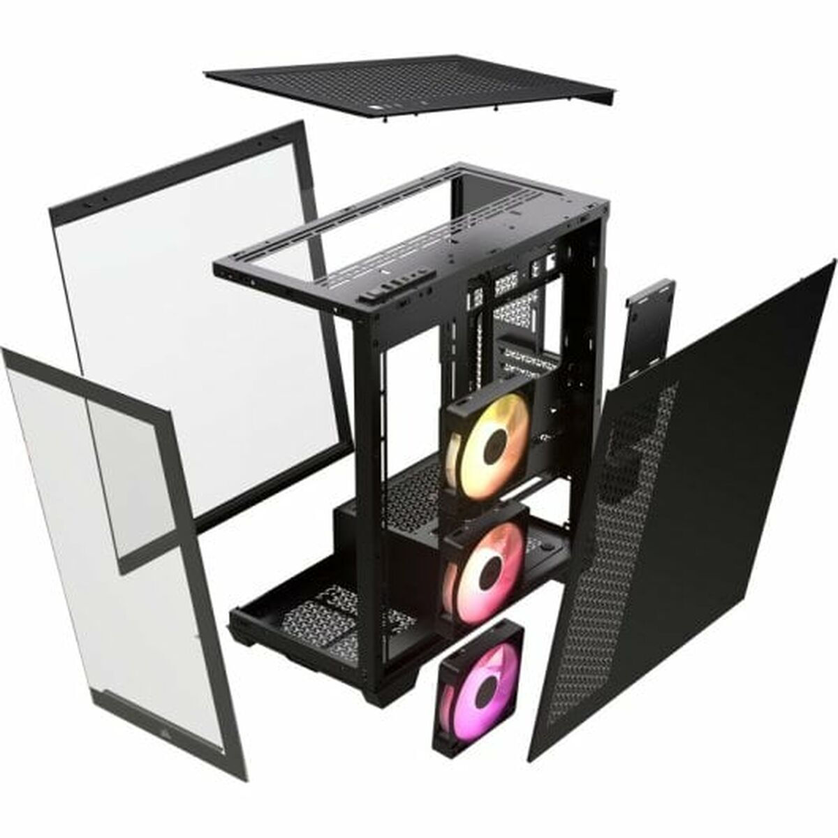 Corsair ICUE LINK 3500X Gaming Midi Tower Κουτί Υπολογιστή με Πλαϊνό Παράθυρο και RGB Φωτισμό Μαύρο - Image 6