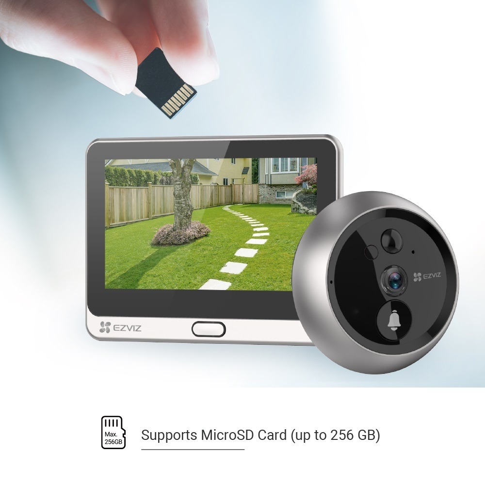 Ezviz CS-DP2C Σετ Θυροτηλεόρασης Wi-Fi Ασημί - Image 6
