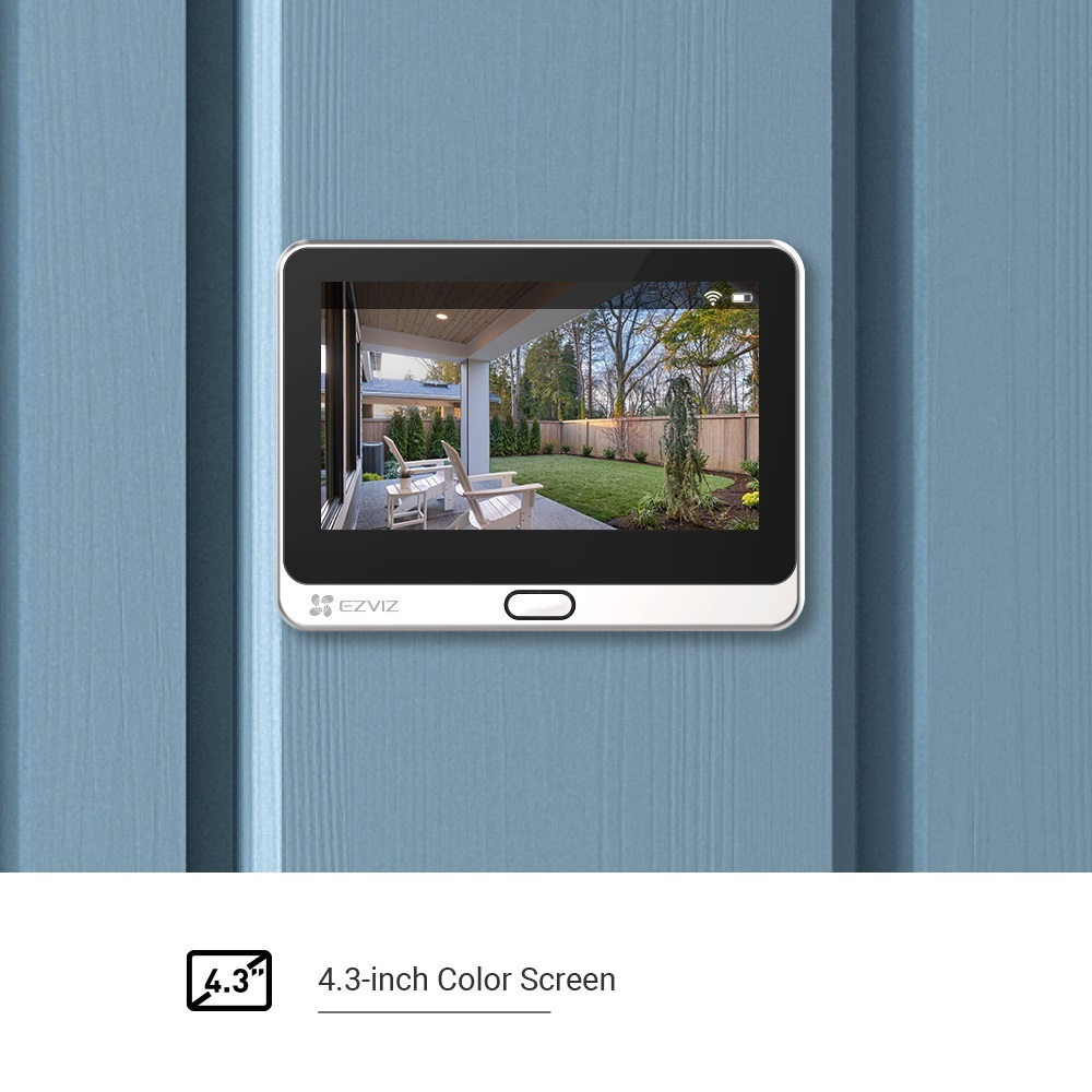 Ezviz CS-DP2C Σετ Θυροτηλεόρασης Wi-Fi Ασημί - Image 11