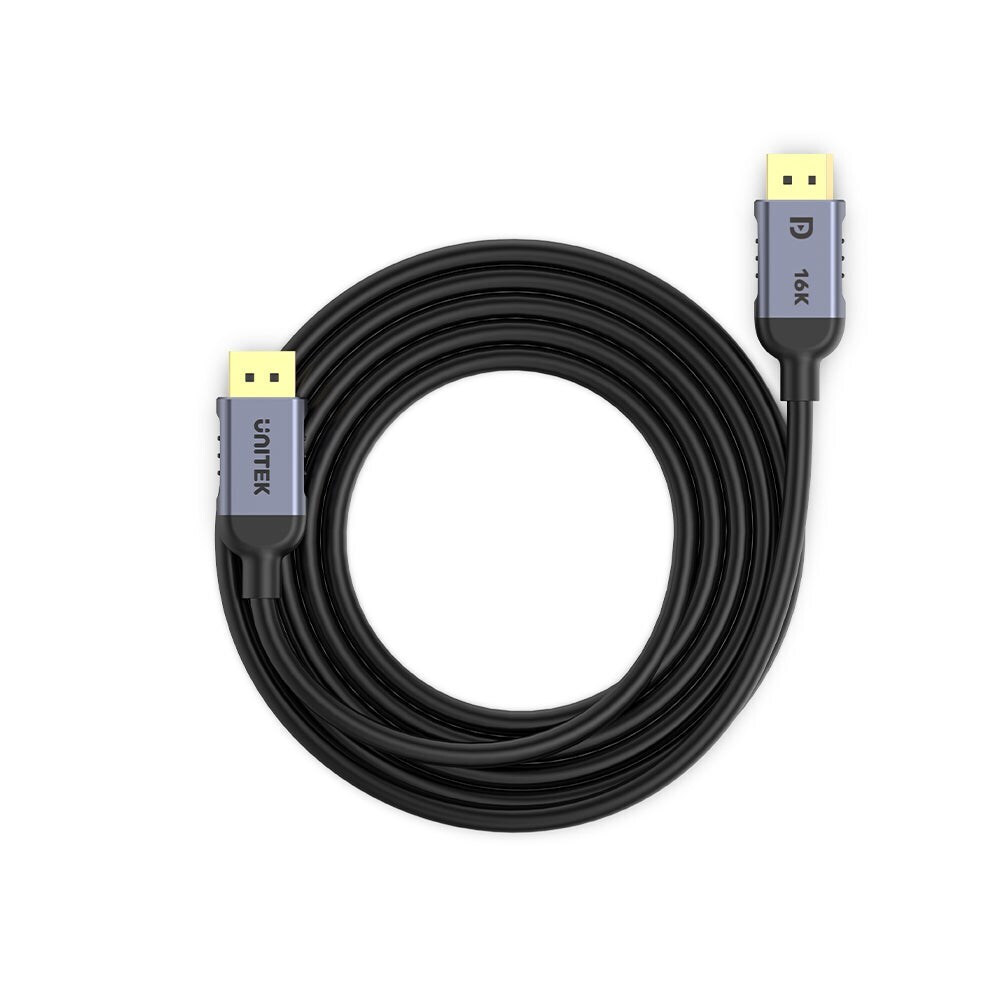 Unitek Cable DisplayPort male - DisplayPort male 2m Μαύρο (C1628GY01-2M) - Image 2