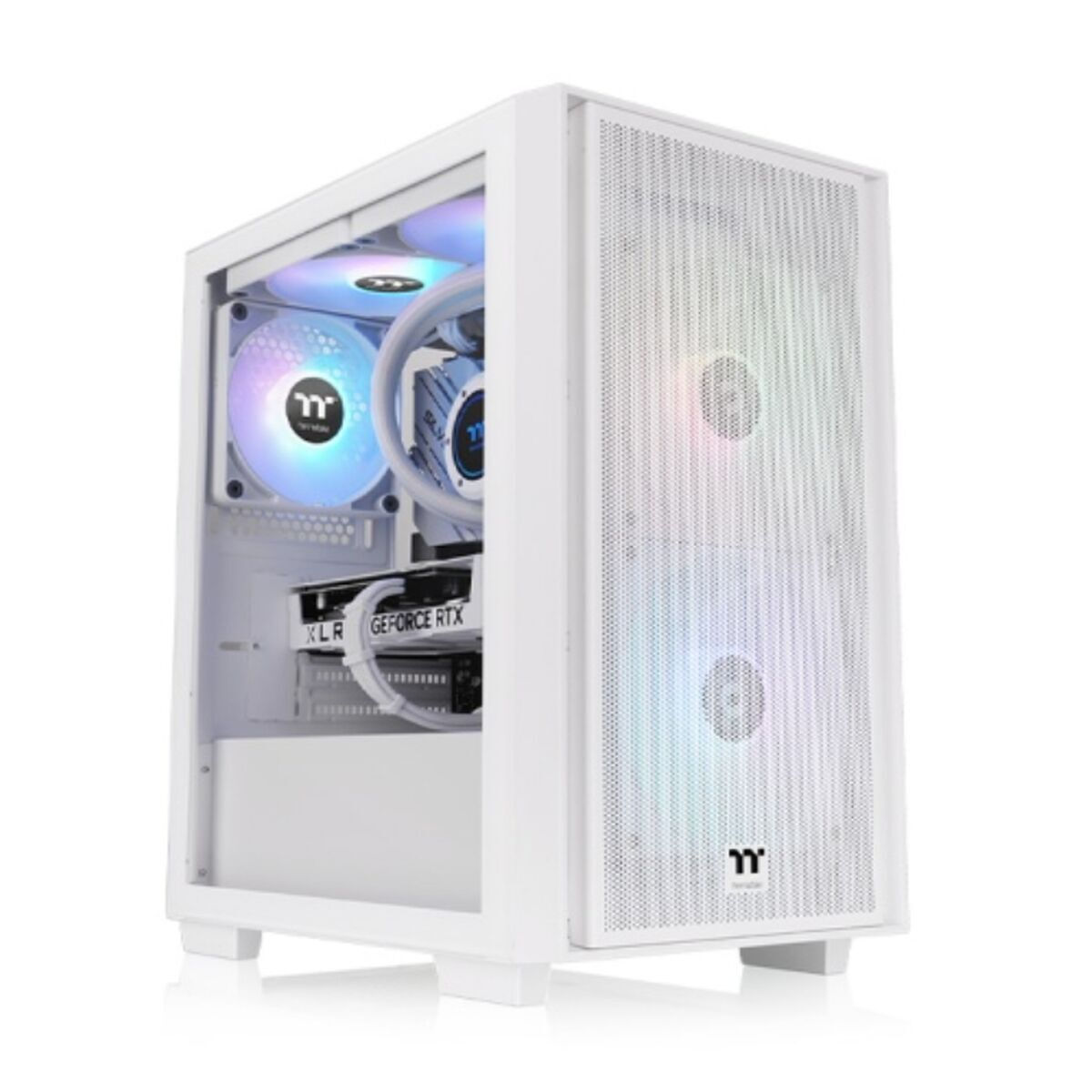 Thermaltake Versa H16 TG ARGB Gaming Micro Tower Κουτί Υπολογιστή με Πλαϊνό Παράθυρο Snow