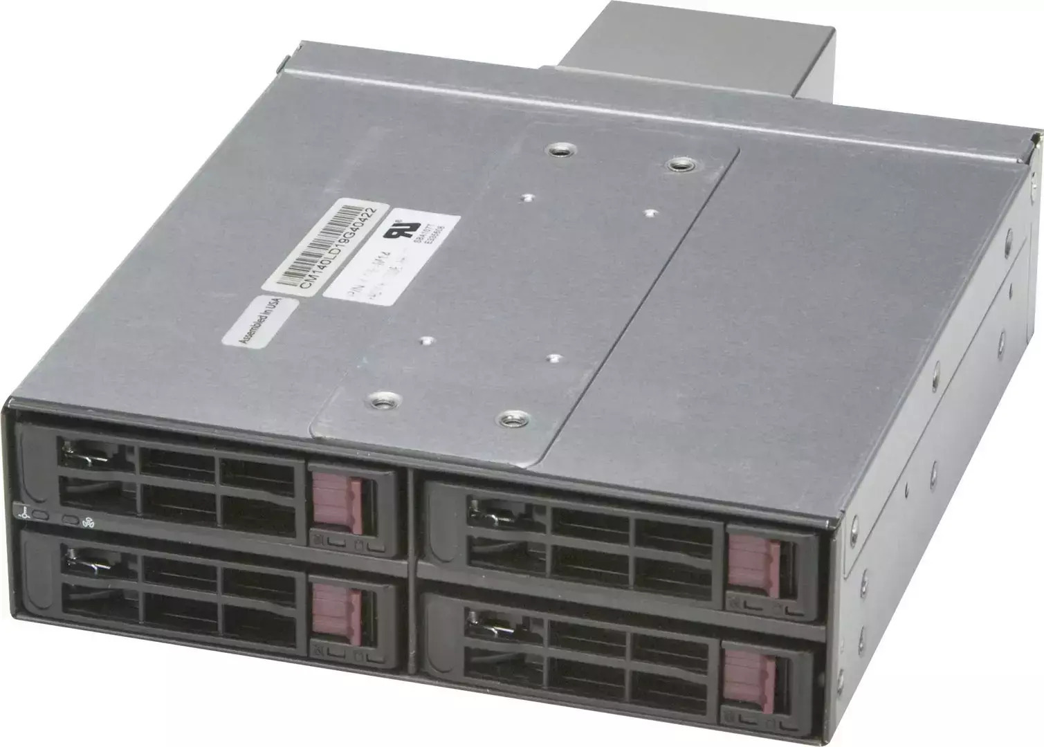 Kieszeń Supermicro Supermicro Cse-m14tqc Drivebox Black Hotswap 4x 2 5" Einschübe 1x 5.25" Schacht Inkl Lüfter