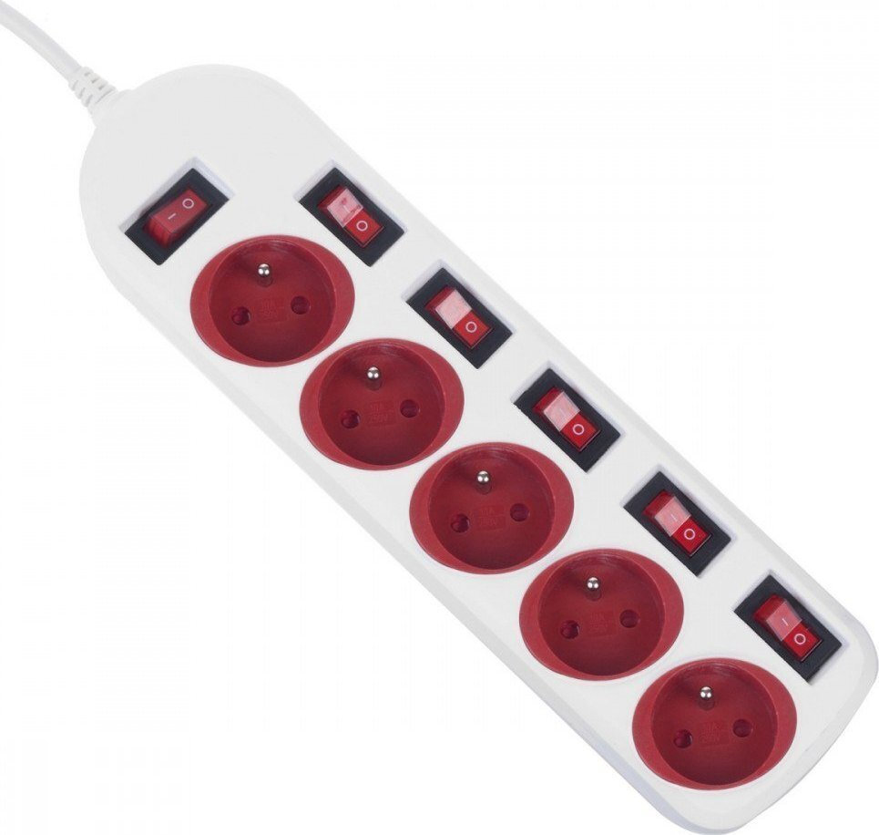 Maclean Energy Πολύπριζο Ασφαλείας 5 Θέσεων με USB-A, Διακόπτη και Καλώδιο 1.5m - Image 4