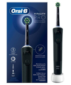 Oral-B Vitality Pro Protect X Clean Ηλεκτρική Οδοντόβουρτσα με Χρονομετρητή Μαύρη