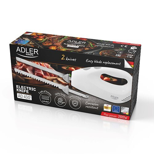 Adler Ηλεκτρικό Μαχαίρι 200W Λευκό - Image 7