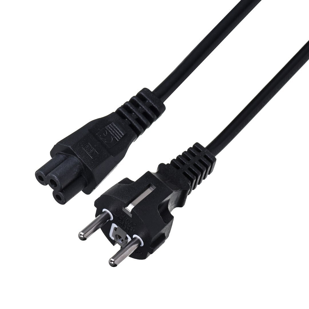 Savio Schuko - IEC C5 Cable 1.8m Μαύρο (CL-81) - Image 3