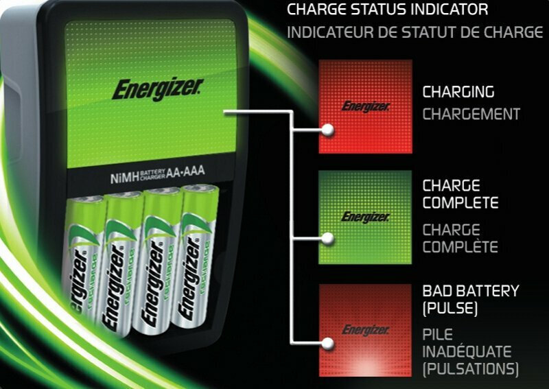 Energizer ACCU Recharge Maxi Φορτιστής 4 Μπαταριών Ni-MH Μεγέθους AA/AAA Σετ με 4x AA 2000mAh - Image 8