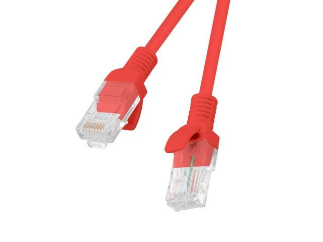 Lanberg U/UTP Cat.5e Καλώδιο Δικτύου Ethernet 3m Κόκκινο 10τμχ PCU5-20CC-0300-R - Image 2