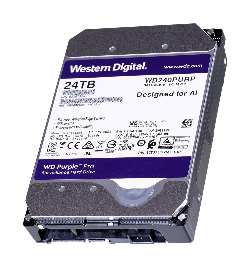 Western Digital Surveillance 24TB 3.5" 7200rpm WD240PURP - Image 4