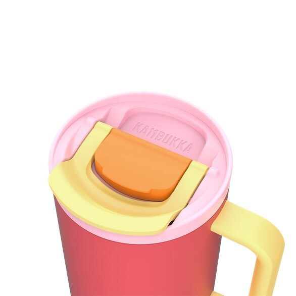 Kambukka 950ml Pink Papaya Thermal Mug Telescopic Straw - Image 4