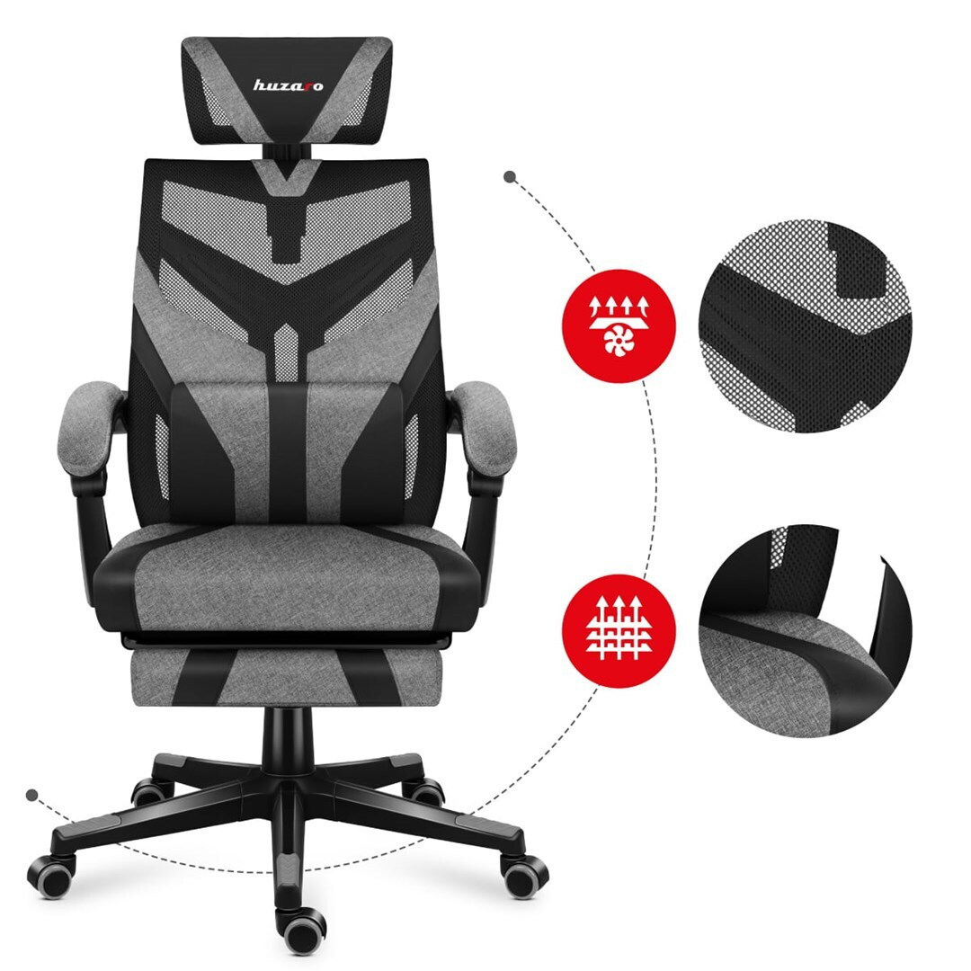 Huzaro Combat 5.0 Καρέκλα Gaming Δερματίνης με Υποπόδιο Camo - Image 7