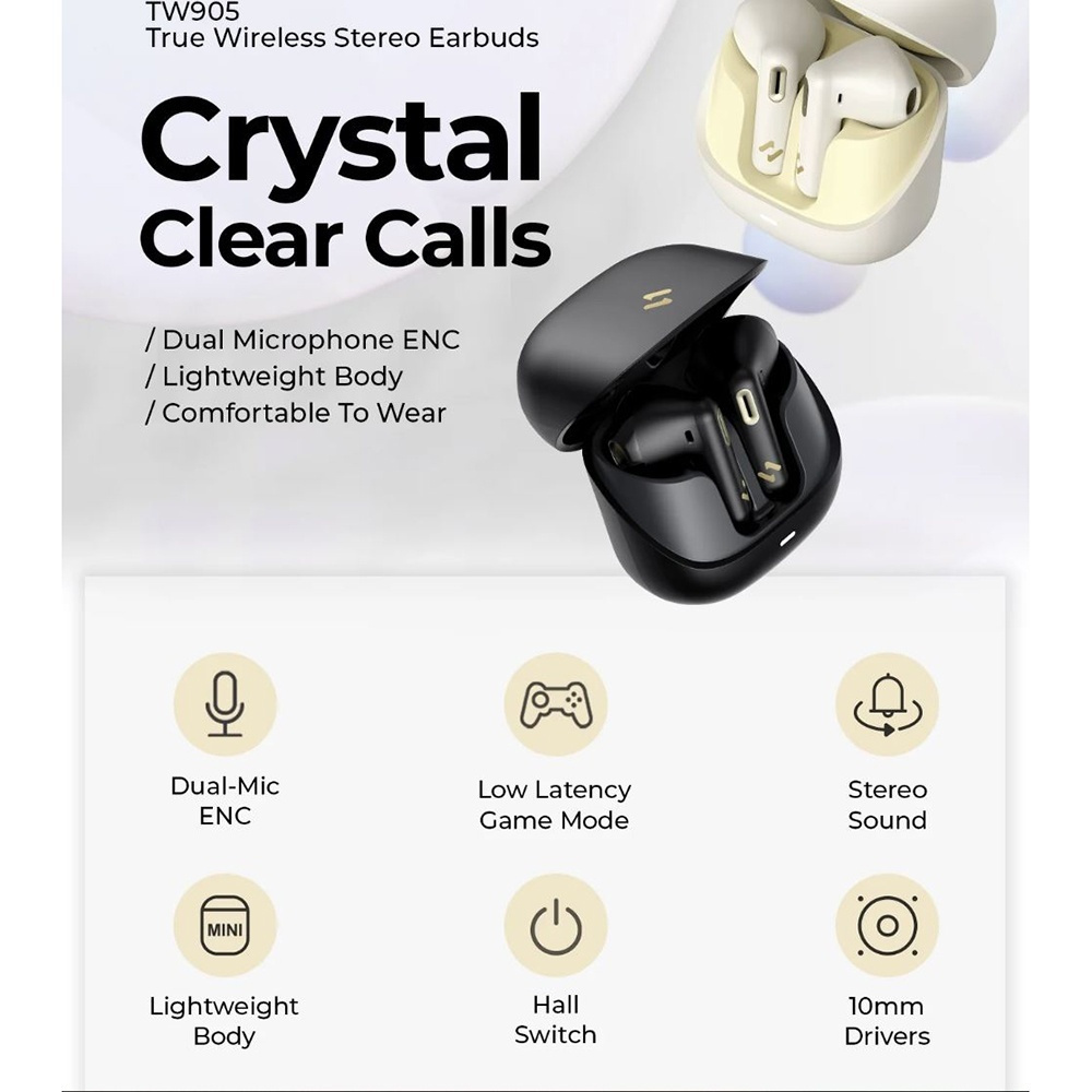 Havit TW905 Earbud Bluetooth Handsfree Ακουστικά με Θήκη Φόρτισης Μπεζ - Image 7