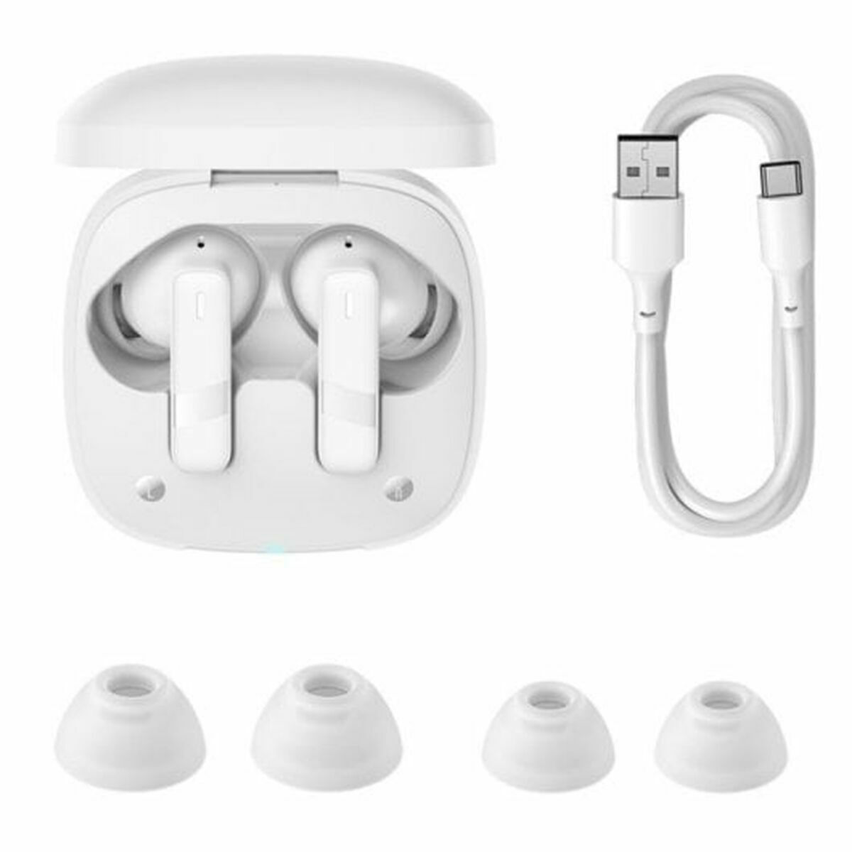 Baseus Bowie E20 In-ear Bluetooth Handsfree Ακουστικά με Αντοχή στον Ιδρώτα και Θήκη Φόρτισης Λευκά - Image 3