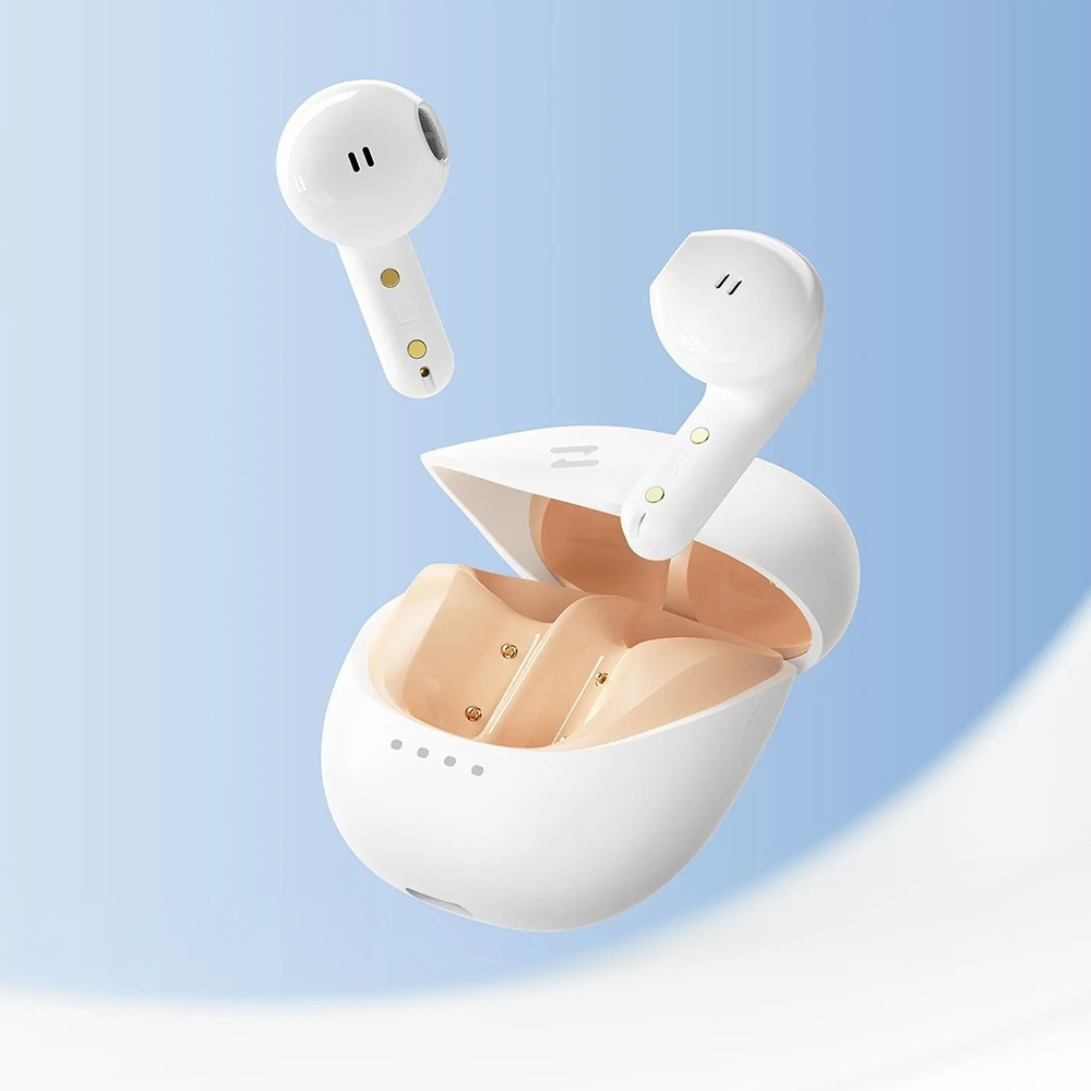 Havit TW931 Earbud Bluetooth Handsfree Ακουστικά με Θήκη Φόρτισης Λευκά - Image 2