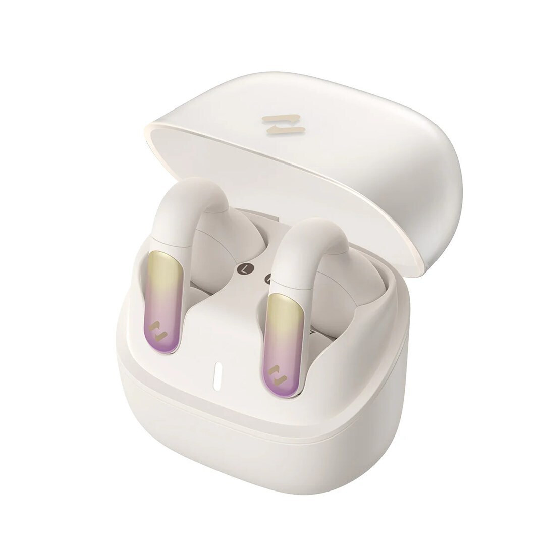 Havit TW980 Open Ear Bluetooth Handsfree Ακουστικά με Αντοχή στον Ιδρώτα και Θήκη Φόρτισης Μπεζ - Image 3
