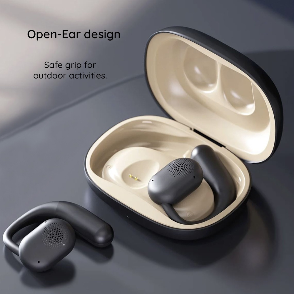 Havit OWSFIT 1 OWS914 Open Ear Bluetooth Handsfree Ακουστικά με Αντοχή στον Ιδρώτα και Θήκη Φόρτισης Μαύρα - Image 4