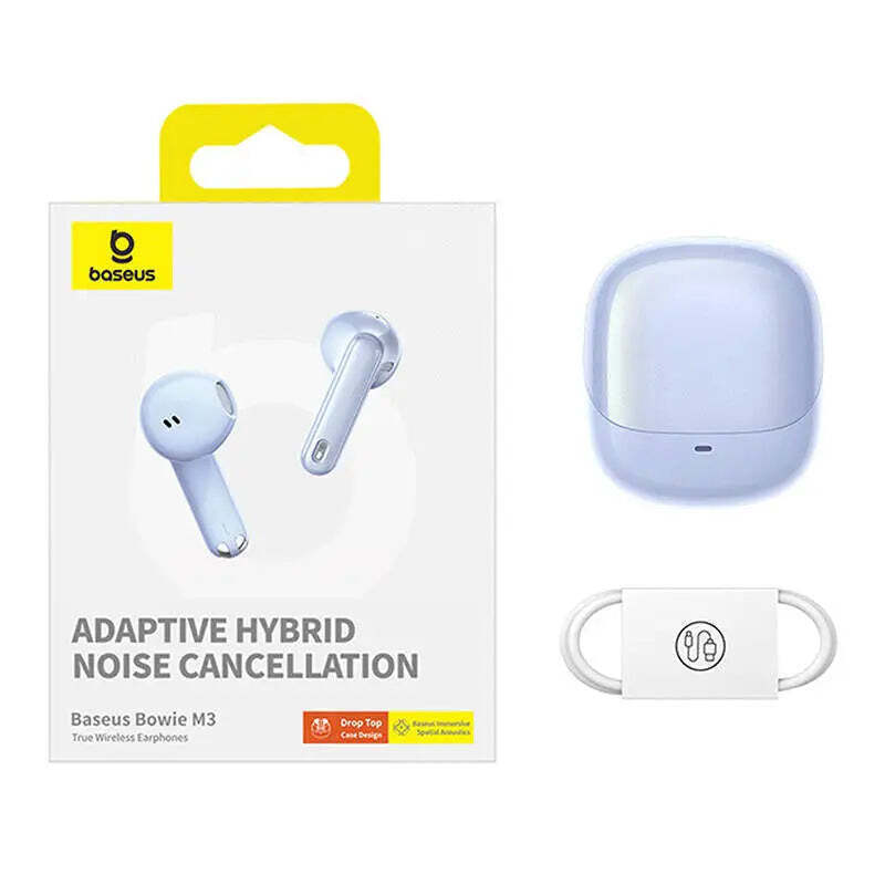 Baseus Bowie M3 Earbud Bluetooth Handsfree Ακουστικά με Θήκη Φόρτισης Μπλε - Image 6