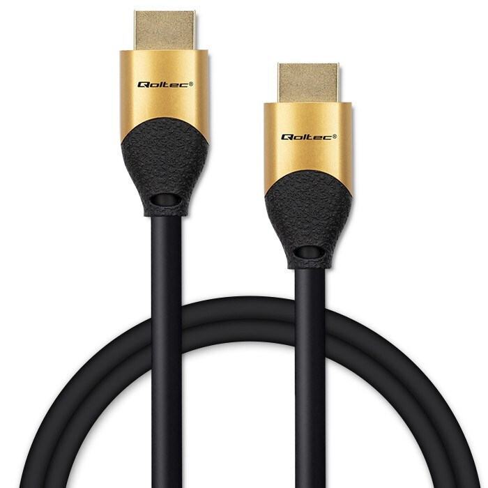 Qoltec HDMI 2.1 Cable HDMI male - HDMI male 1m Χρυσό (50354) - Image 4