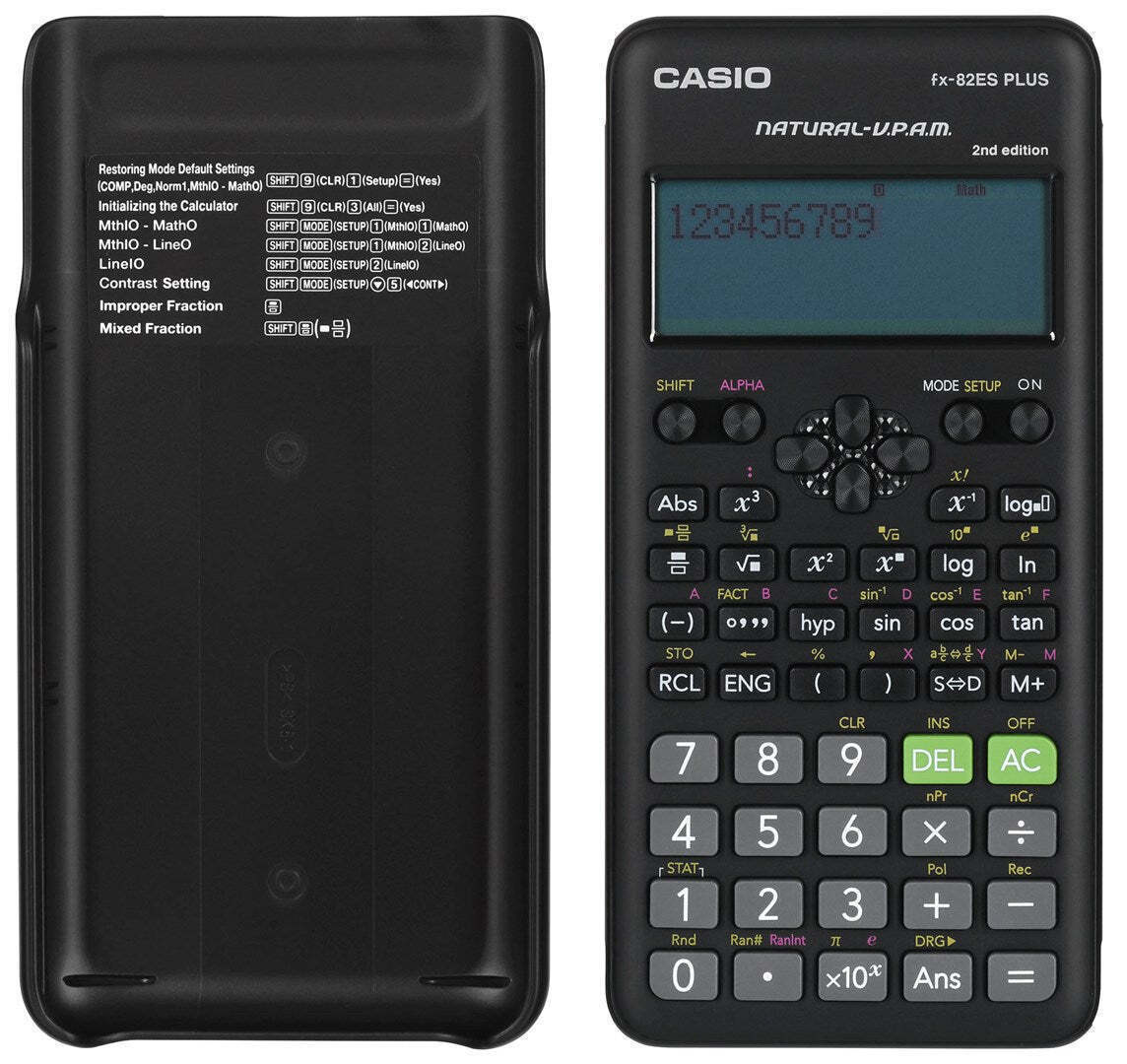 Casio FX-82ES Plus 2nd Edition Αριθμομηχανή Επιστημονική σε Μαύρο Χρώμα FX-82ES Plus - Image 7