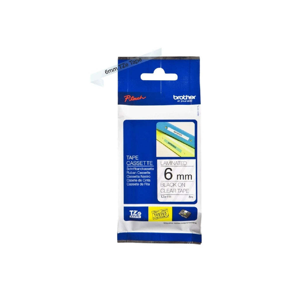 Brother P-touch Ταινία Ετικετογράφου 8m x 6mm σε Διάφανο Χρώμα - Image 4