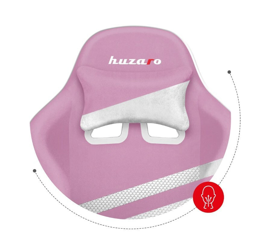 Huzaro Force 4.4 Mesh Καρέκλα Gaming Δερματίνης με Ρυθμιζόμενα Μπράτσα Ροζ - Image 5