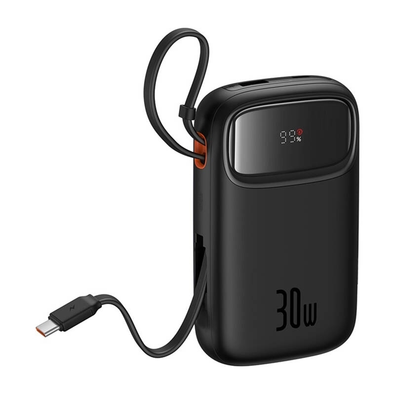 Baseus QPow 2 Power Bank 10000mAh 30W με Θύρα USB-A και Θύρα USB-C Μαύρο - Image 7