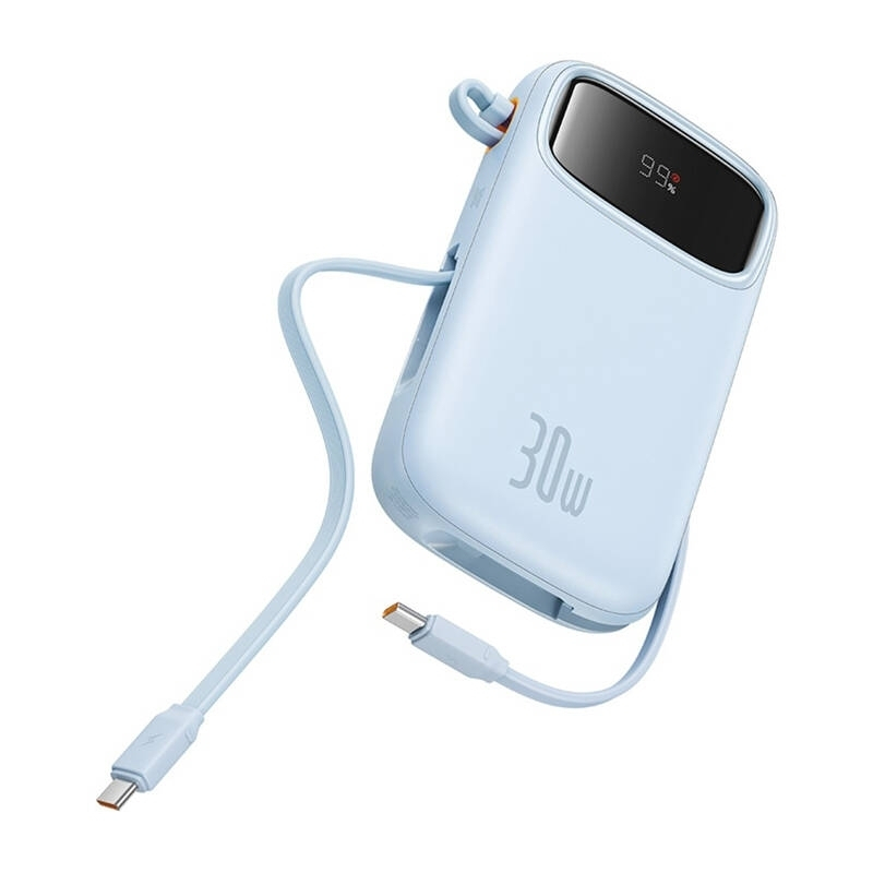 Baseus QPow2 Power Bank 20000mAh 30W με Θύρα USB-A και 2 Θύρες USB-C Μπλε - Image 5